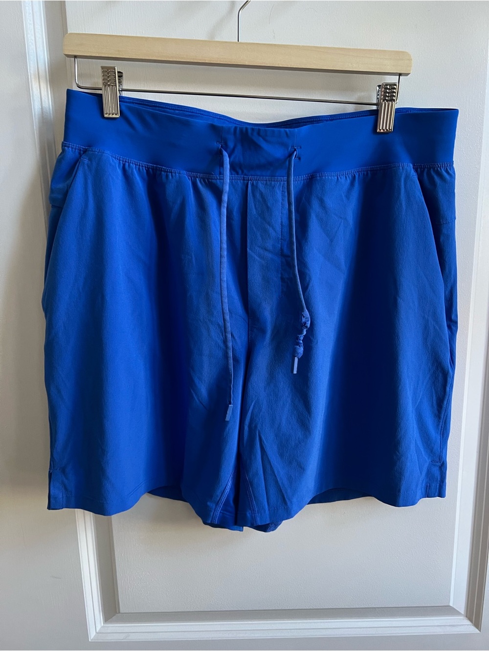 lululemon athletica men’s Pace Breaker Linerless Shorts cobalt blue